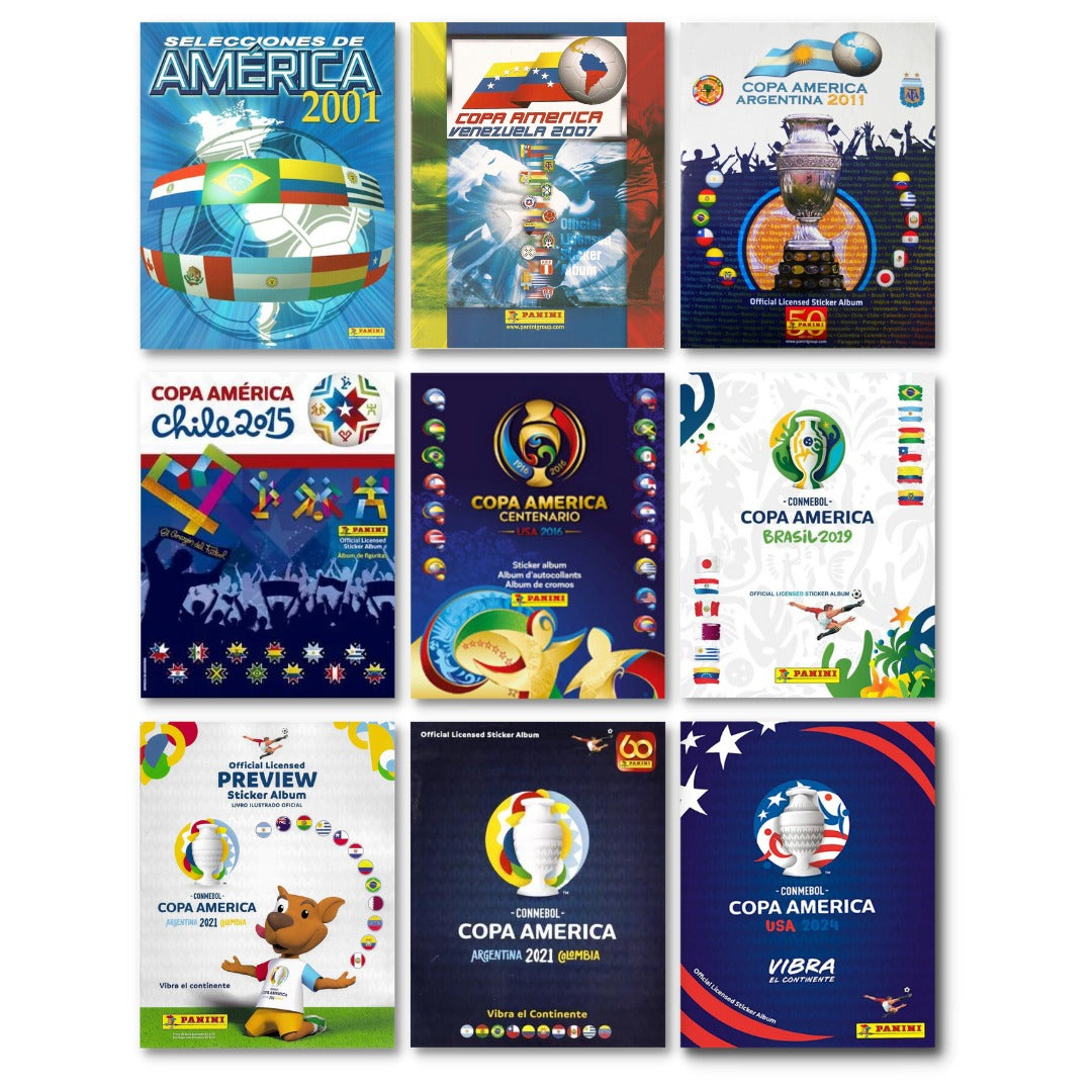 Todos los álbumes Panini de la historia en Copa América