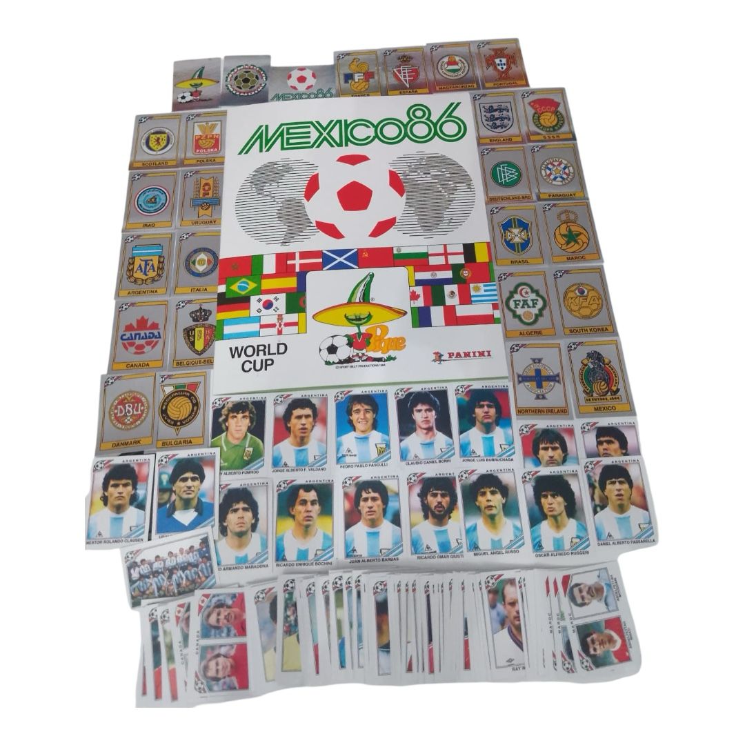 Album Mexico 86 Reedicion Panini + Set Completo a Pegar