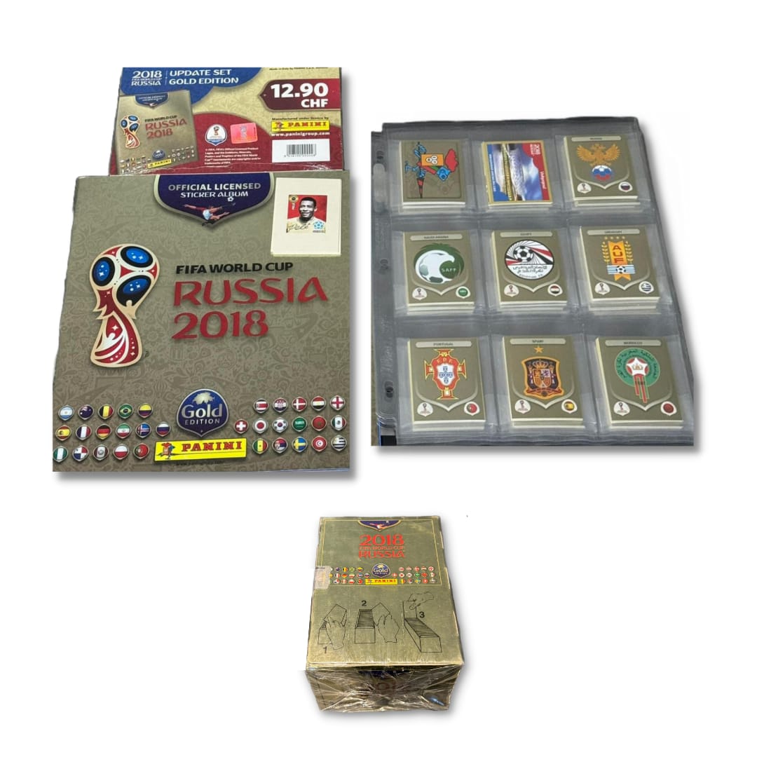 Set Exclusivo Rusia 2018 Gold Edition Suiza Panini Completo