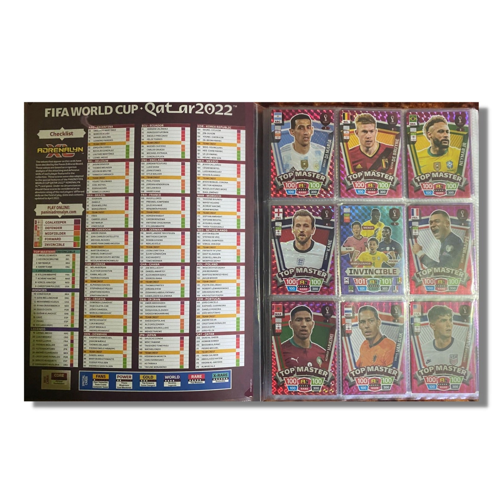 Colección Adrenalyn Qatar 2022 Panini Completo