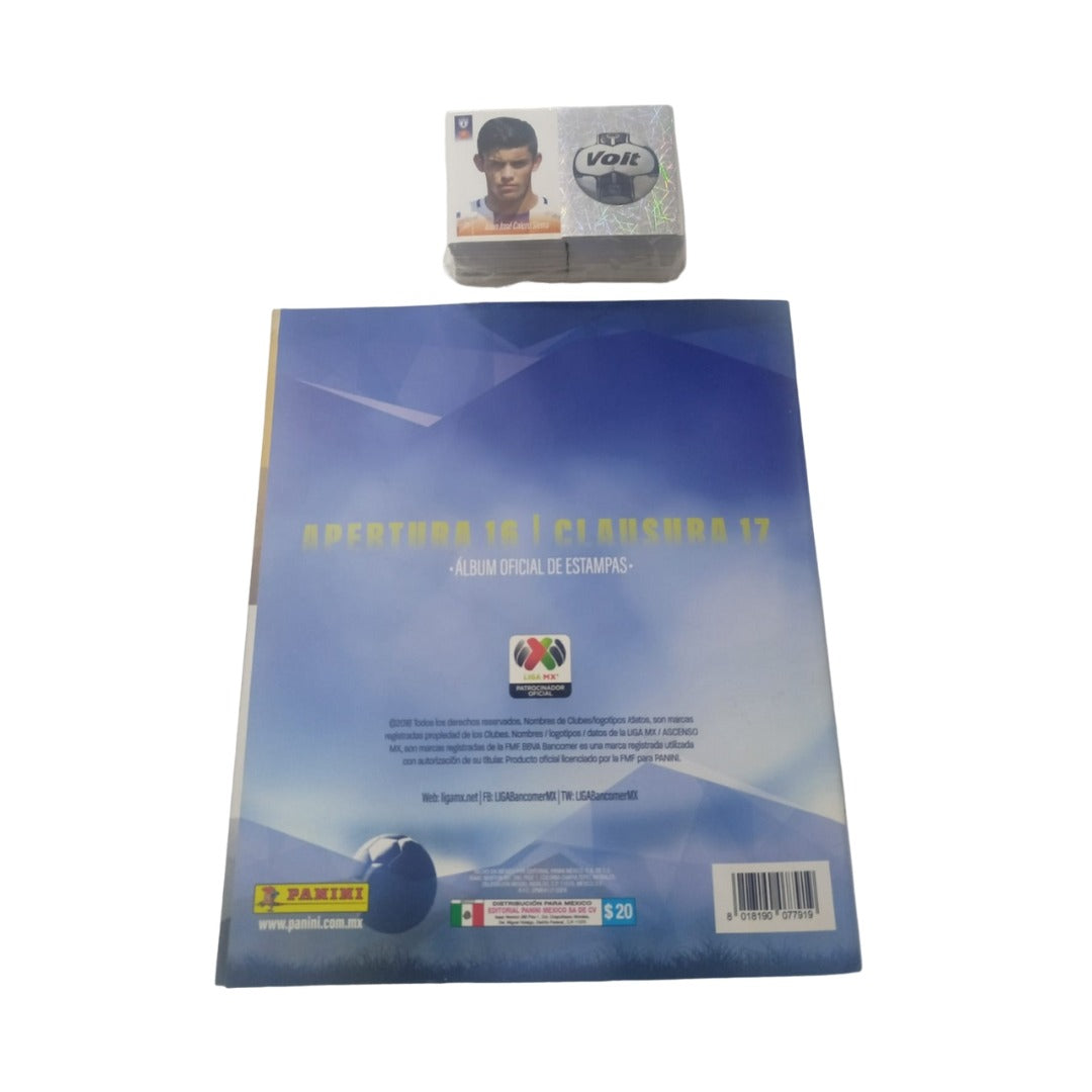 Album Liga Mexicana 2016-17 Panini Completo