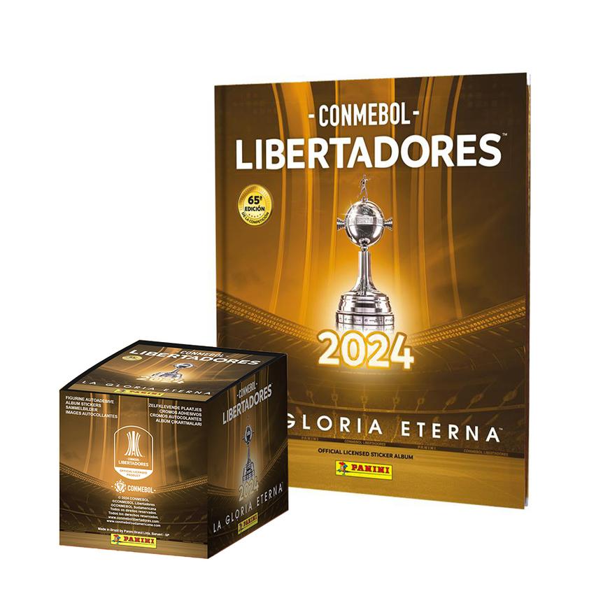 Tapa Dura Copa Libertadores 2024 Panini + 1 Cajita