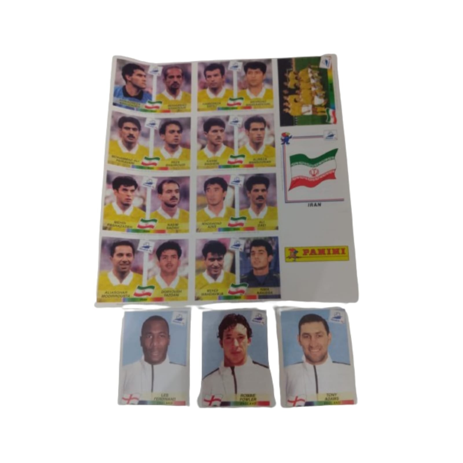 Plancha Stickers Extra Francia 1998 Panini Reedicion