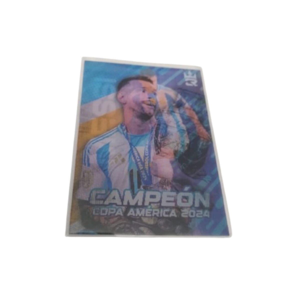 Tarjeta 3D Lionel Messi 3 Reyes Copa America 2024