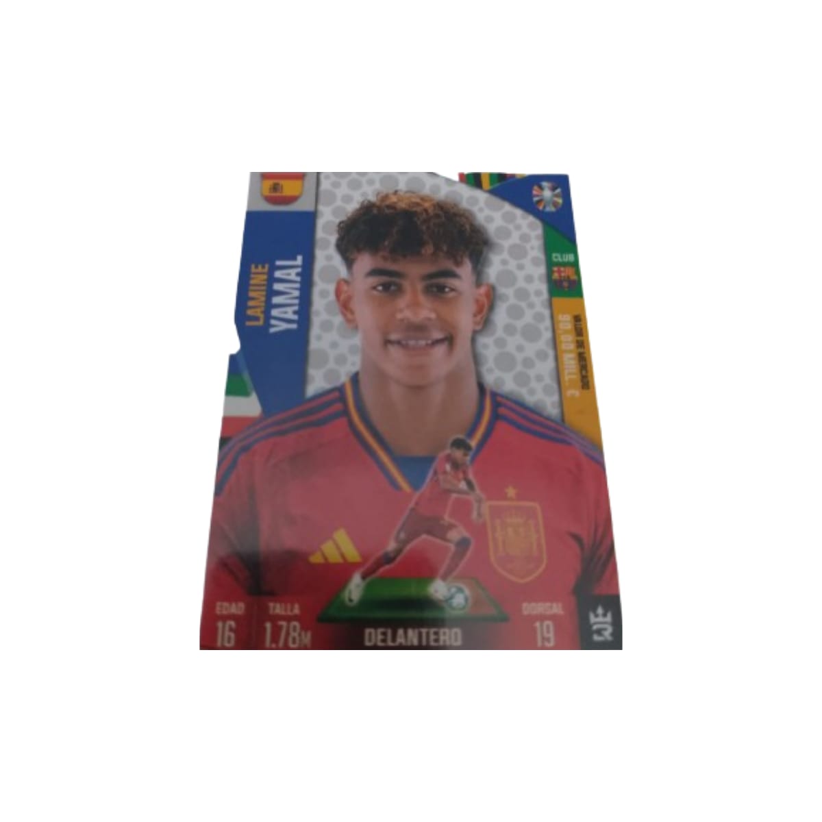 Sticker Base Lamine Yamal 3 Reyes Copa America 2024