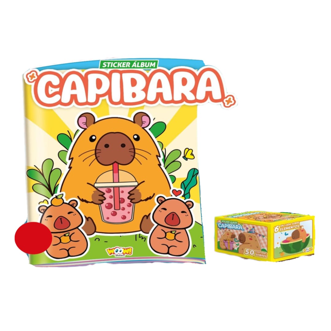 Album Capibara Editorial Wow + Caja 50 Sobres