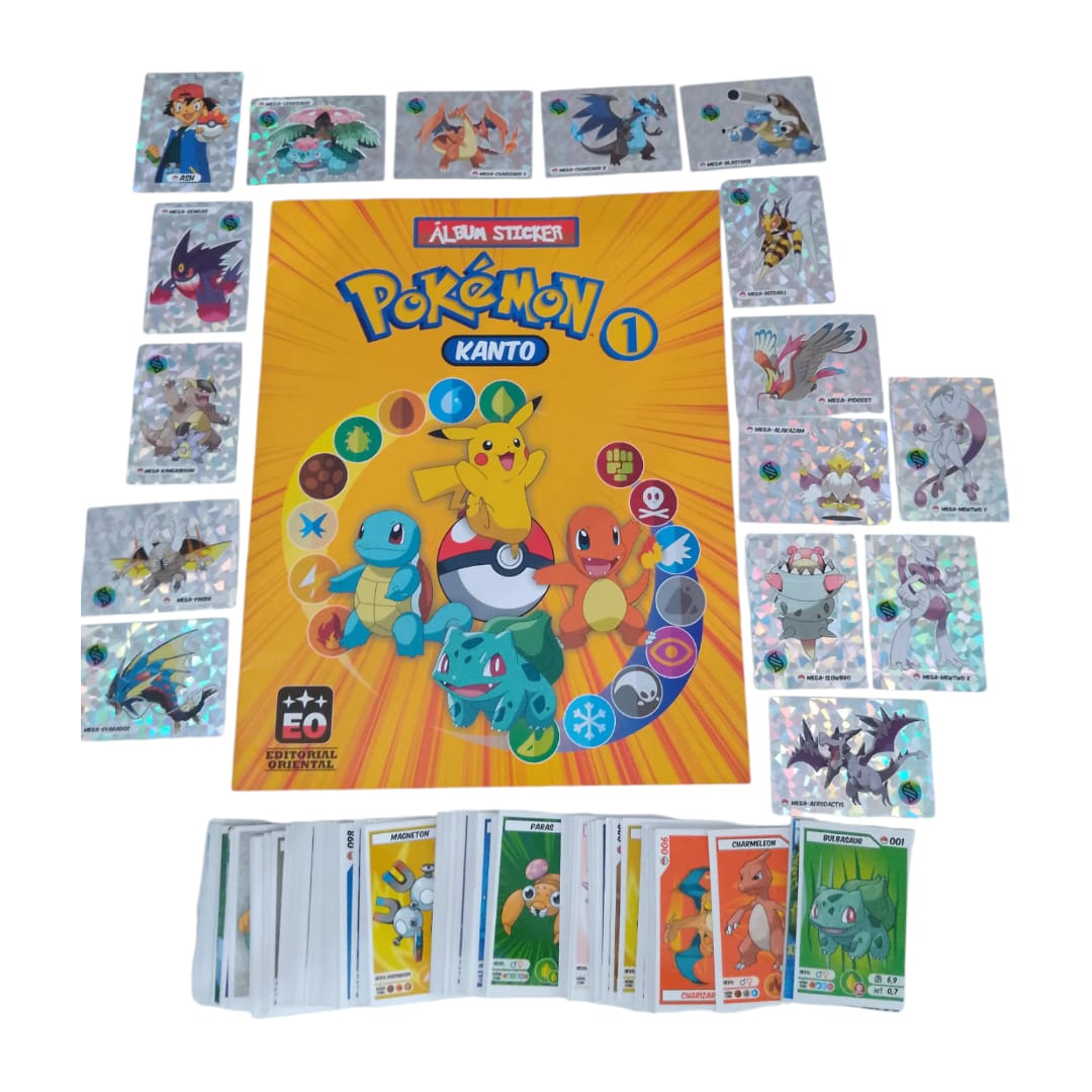 Album Pokemon Johto Editorial Oriental Completo