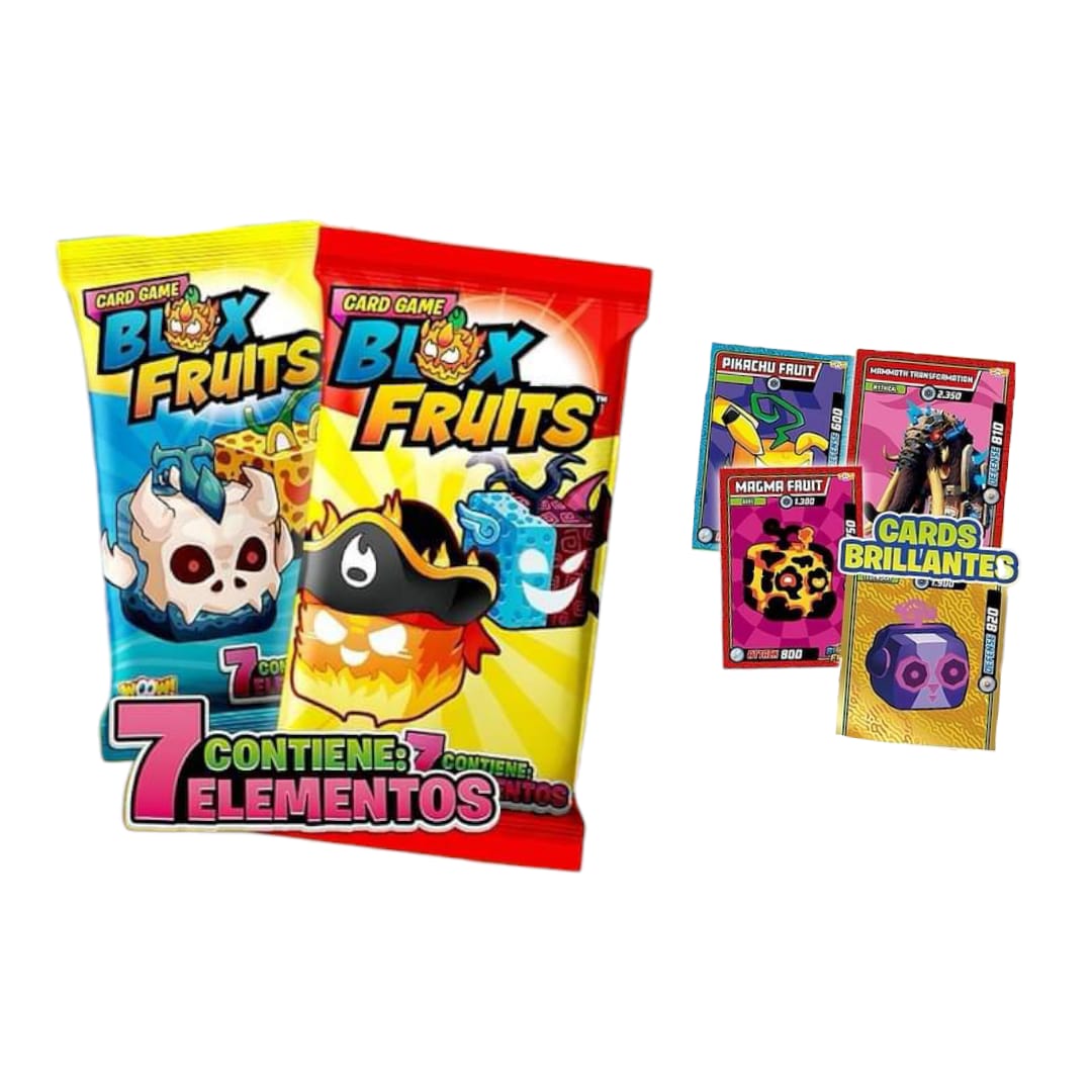 Caja 30 Sobres Tarjetas Cards Blox Fruits Editorial Wow