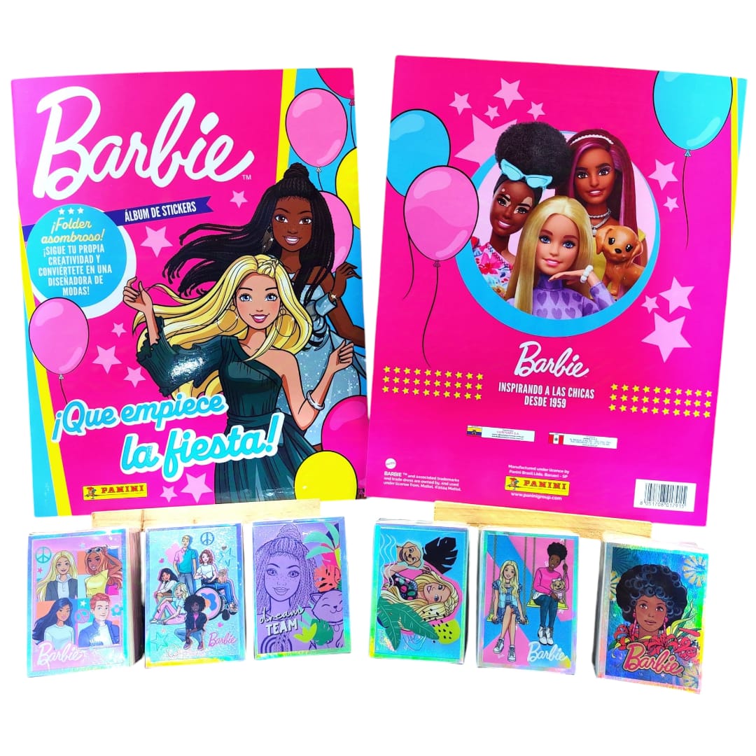 Album Barbie Que Empiece La Fiesta 65 Años Panini Completo