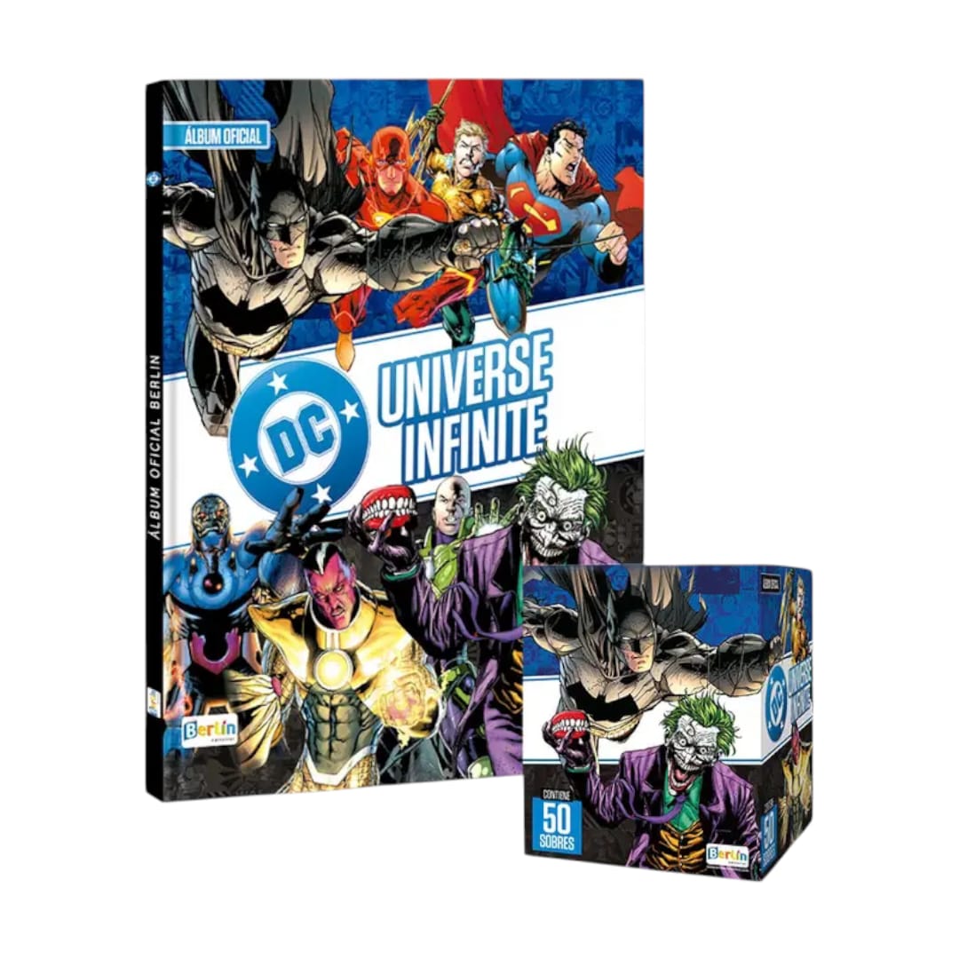 Album Tapa Dura DC Universe Infinite + Caja 50 Sobres Editorial Berlin
