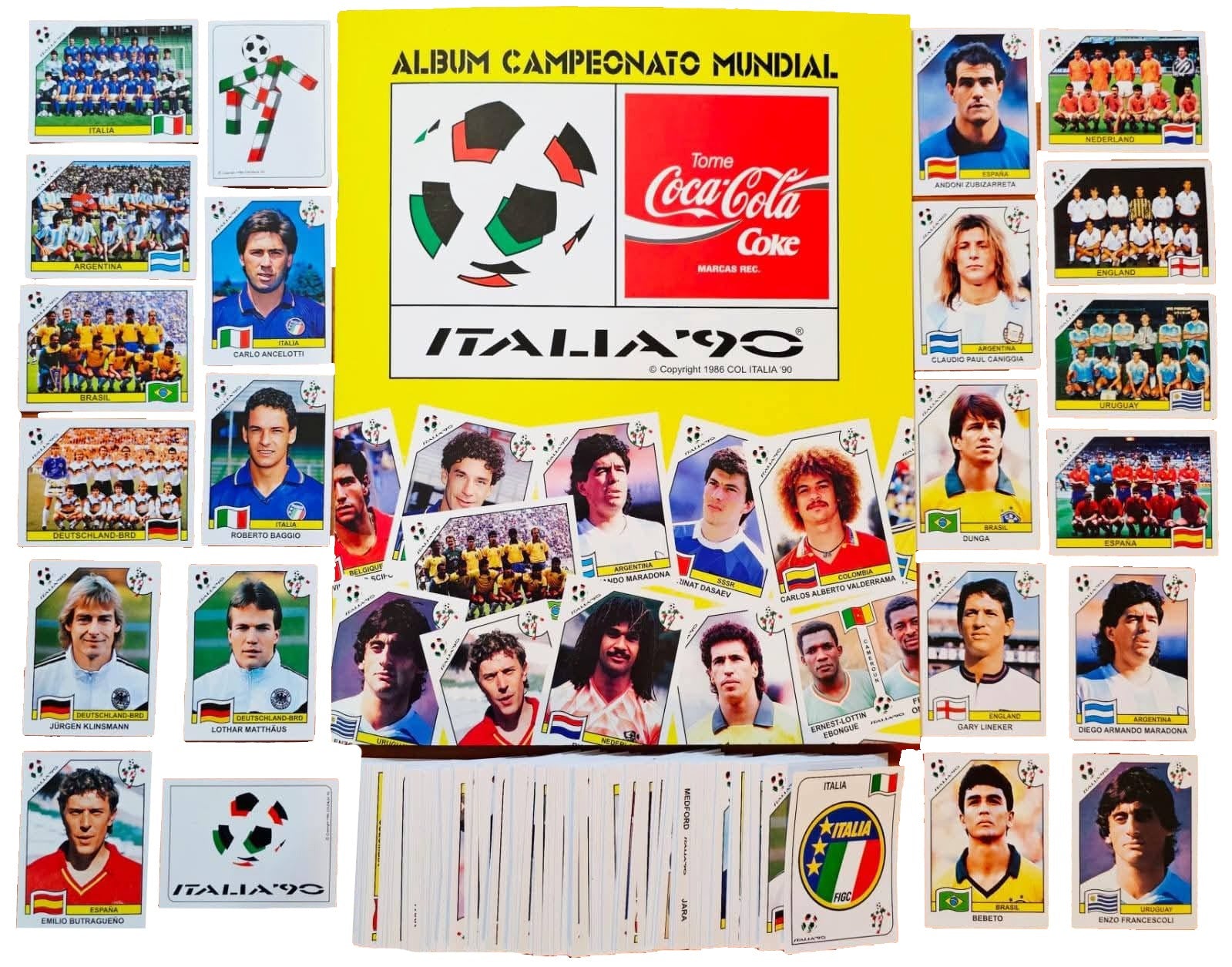 Album Italia 1990 Coca Cola Salo Reedicion Completo