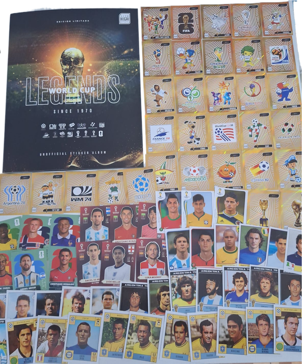 Album World Cup Legends 1970-2026 Completo