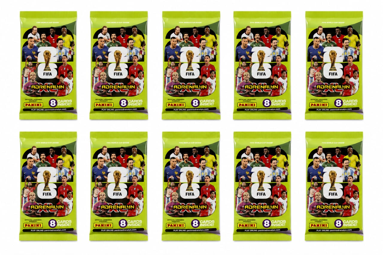 Pack 10 Sobres Adrenalyn XL Mundial 2026 Europeos