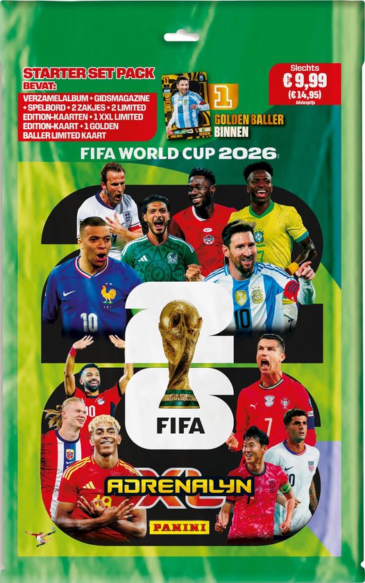 Coleccionador Adrenalyn XL Mundial 2026 Traido de Europa