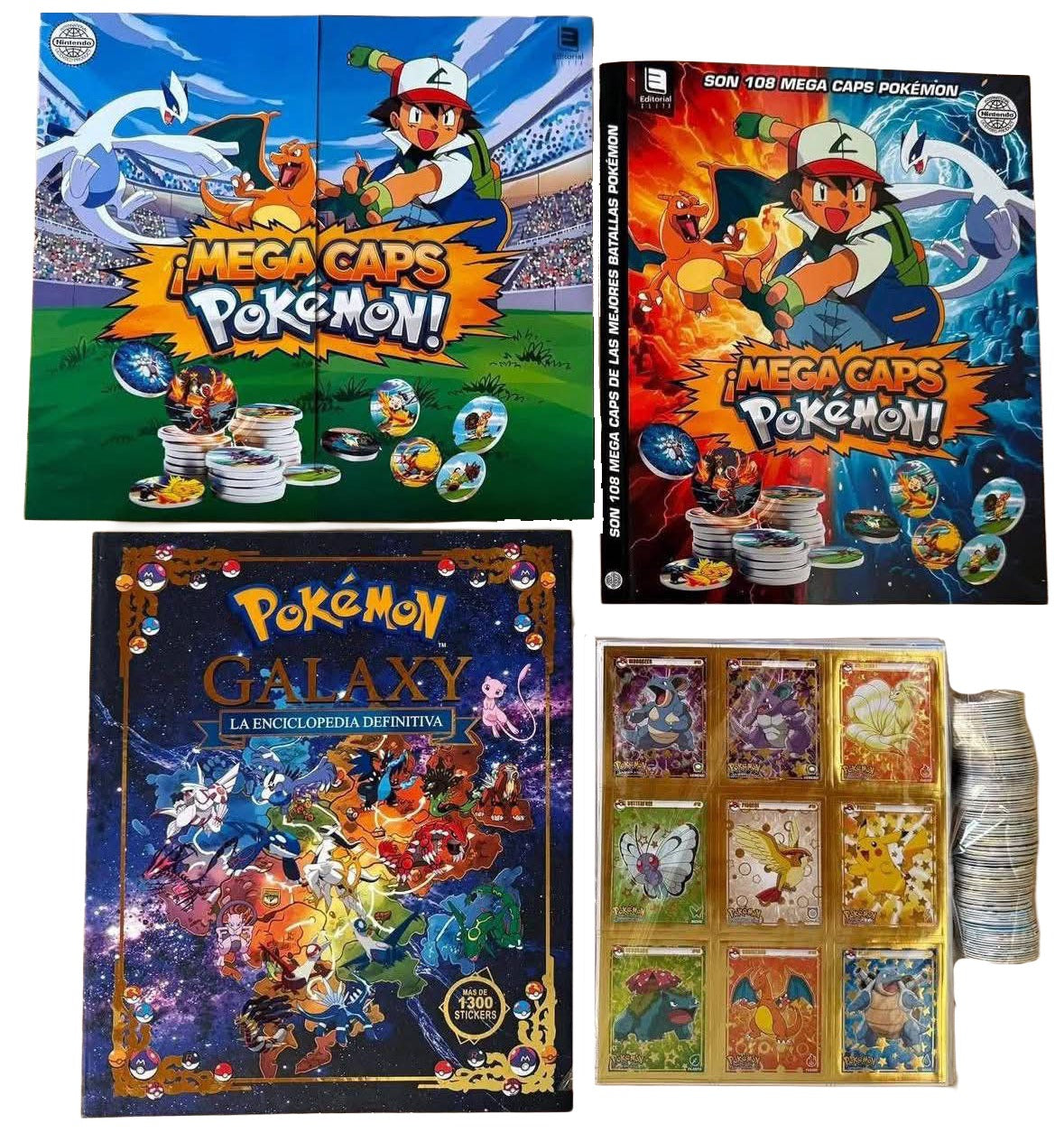 Album Enciclopedia Pokemon Galaxy Tapa Dura Completo + Tazos