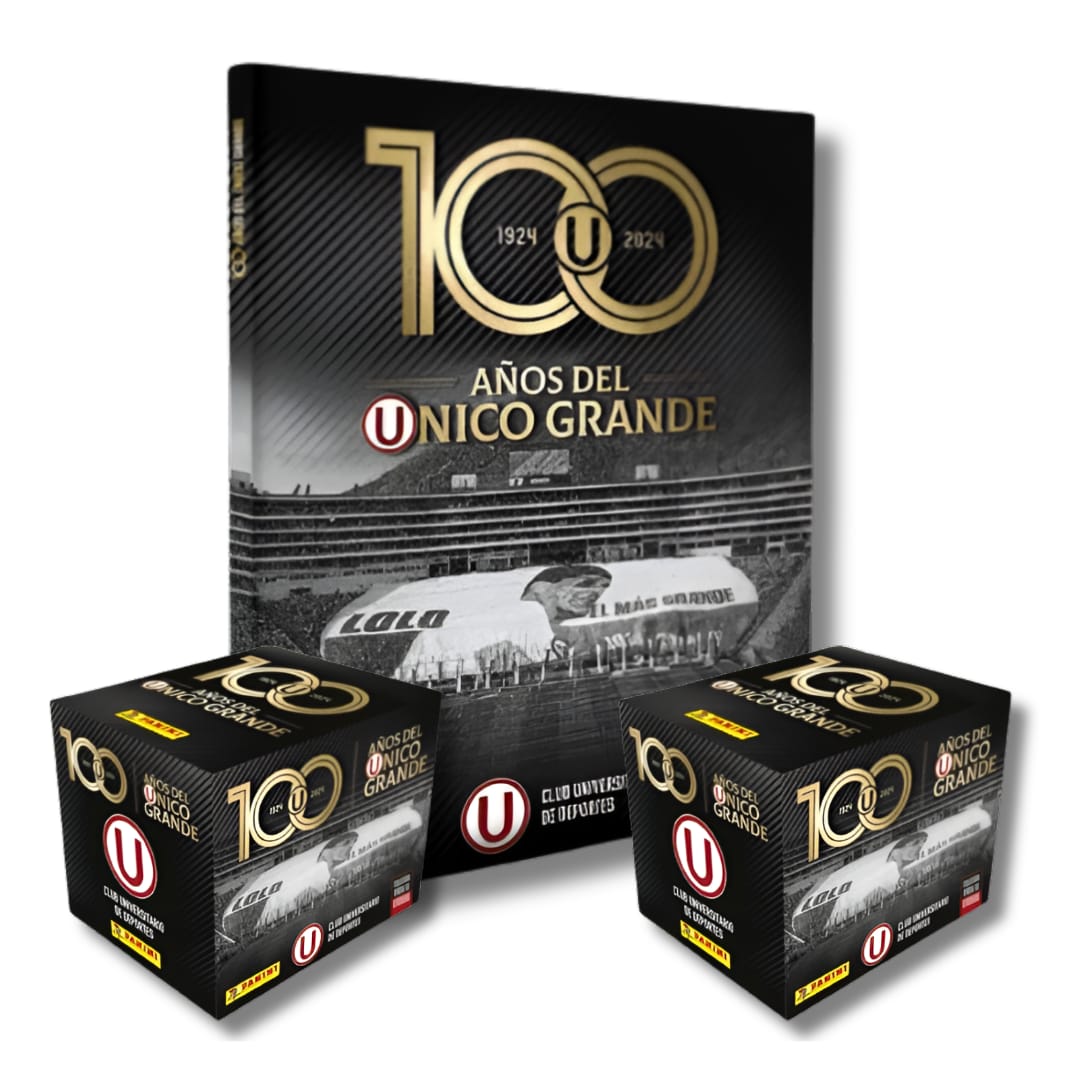 Album Tapa Dura + 2 Cajas Universitario 100 Años Panini