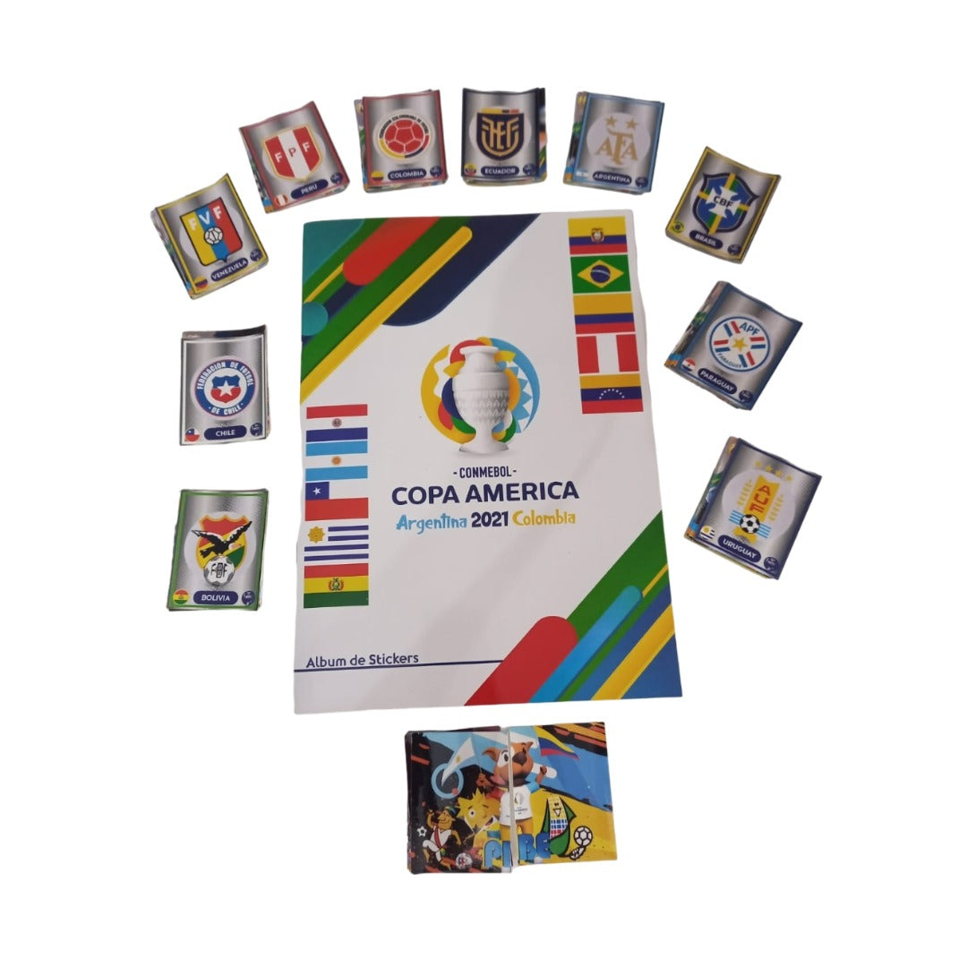 Album Copa America 2021 Editorial America Raro Completo