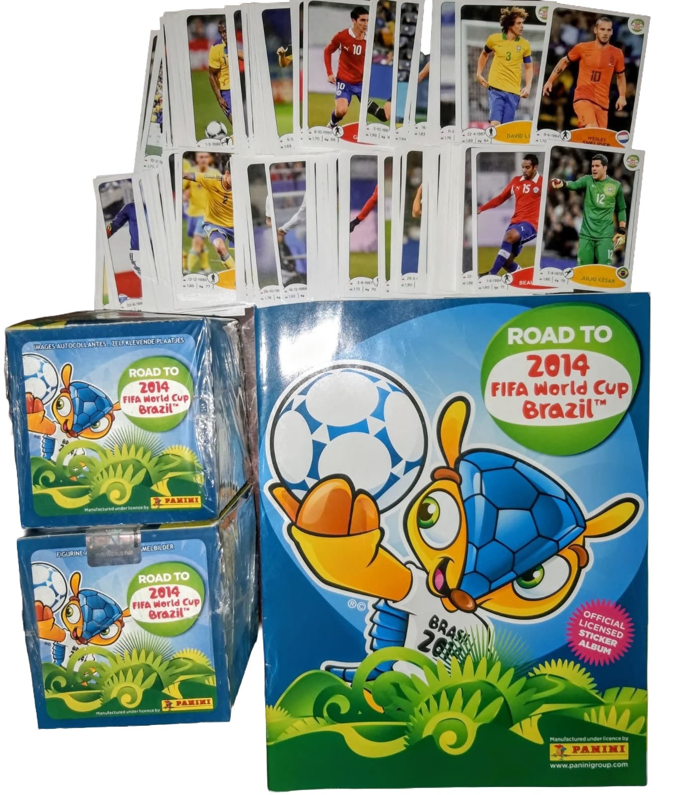 Album Road To Brasil 2014 Panini + 2 Cajas