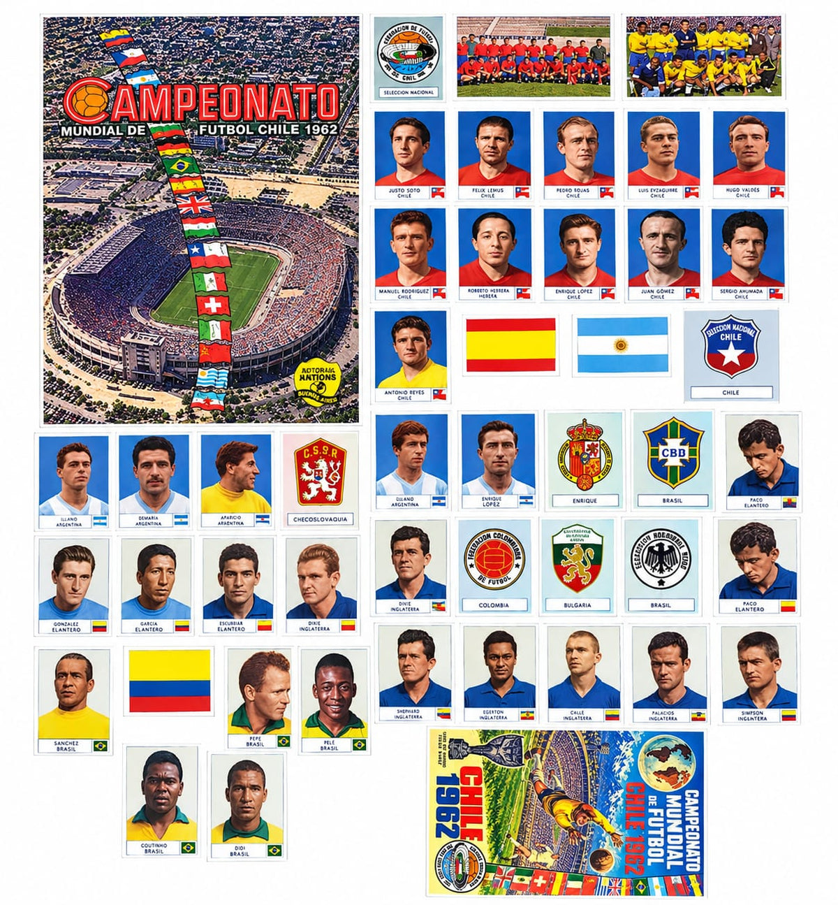 Álbum Chile 1962 Completo